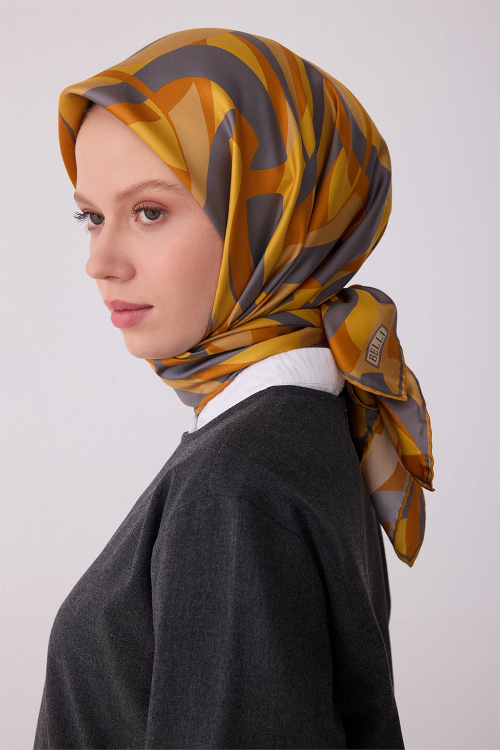 Belli 26y İpek Eşarp 14 Sarı