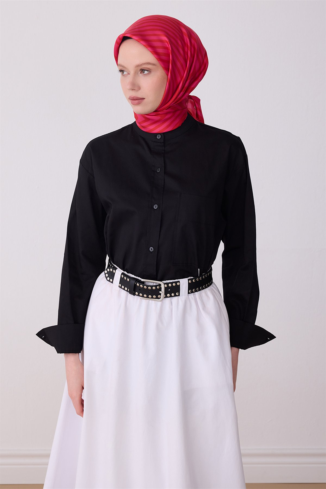 Belli 26y İpek Eşarp -15 Fuşya