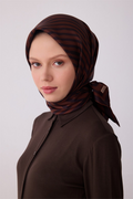 Belli 26y İpek Eşarp -15 Kahve