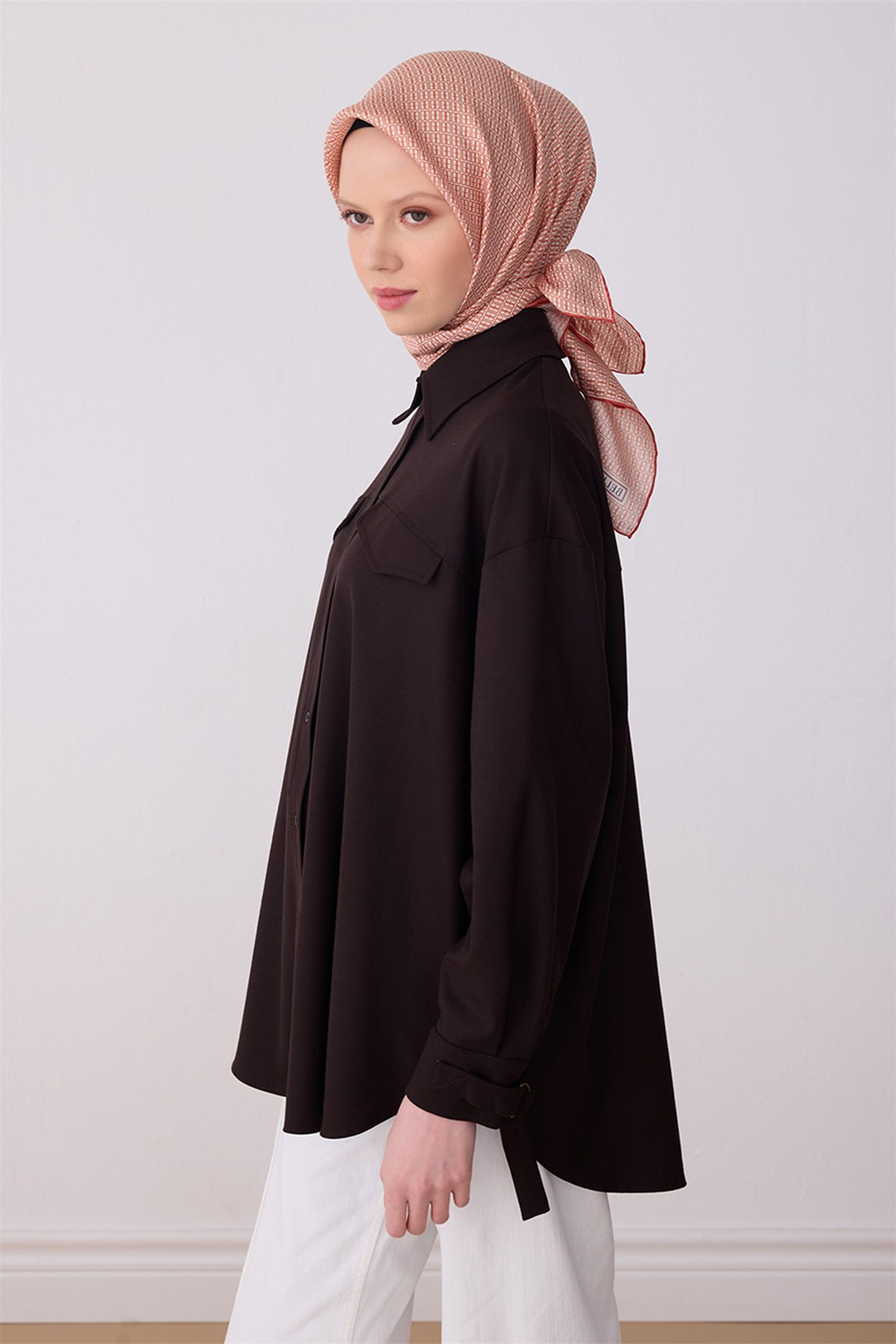 Belli 26y İpek Eşarp -6 Somon