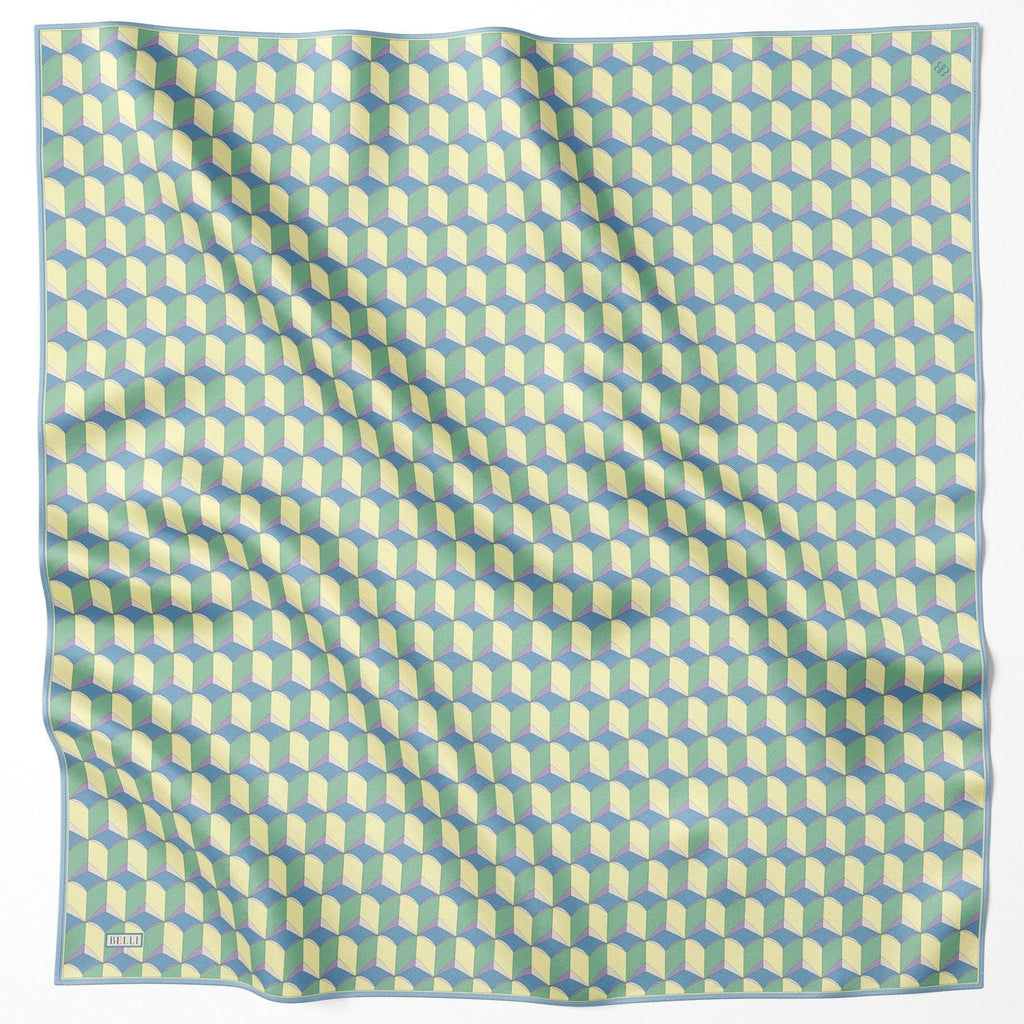 Belli Nostarji 4112 Saf İpek Twill Eşarp Sarı