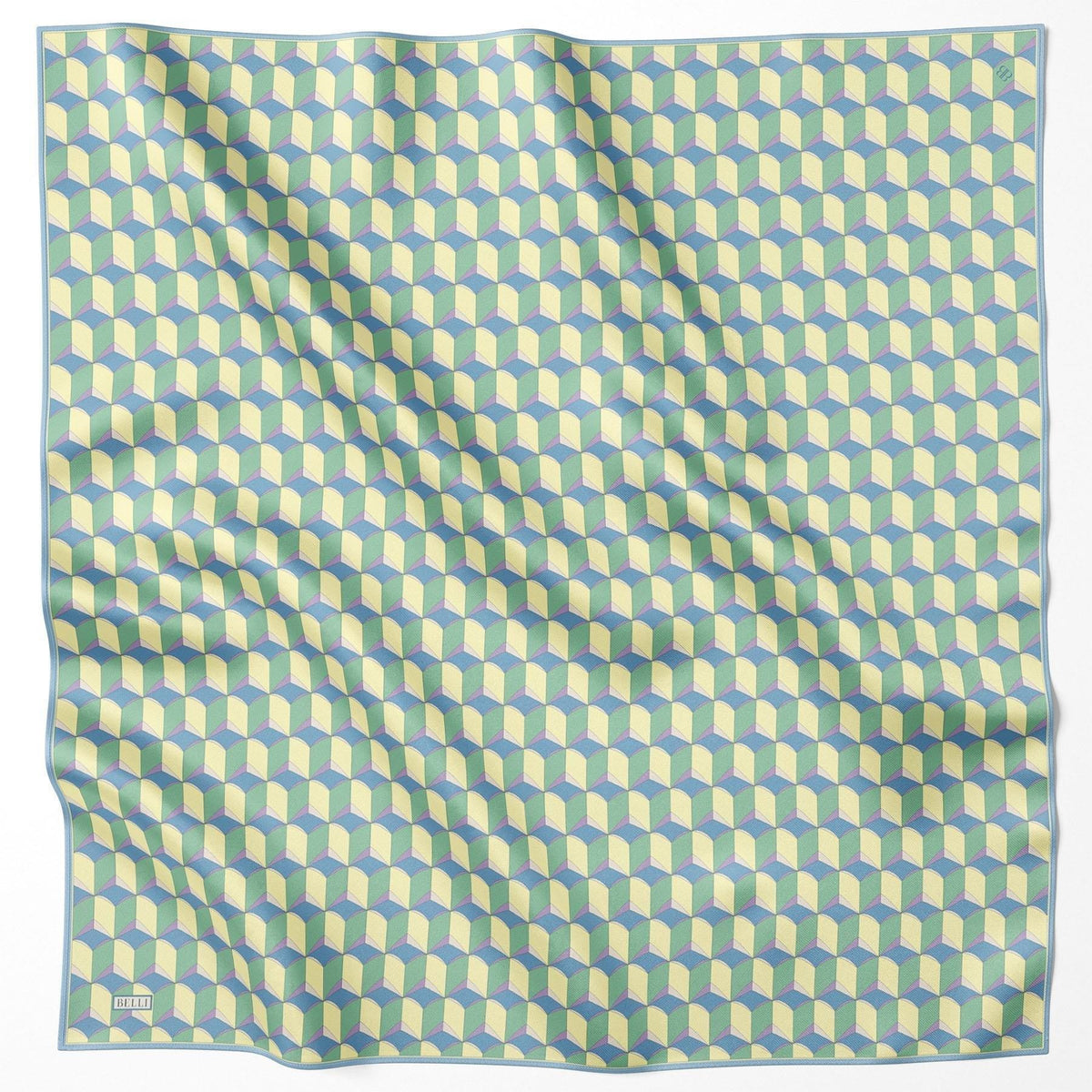 Belli Nostarji 4112 Saf İpek Twill Eşarp Sarı