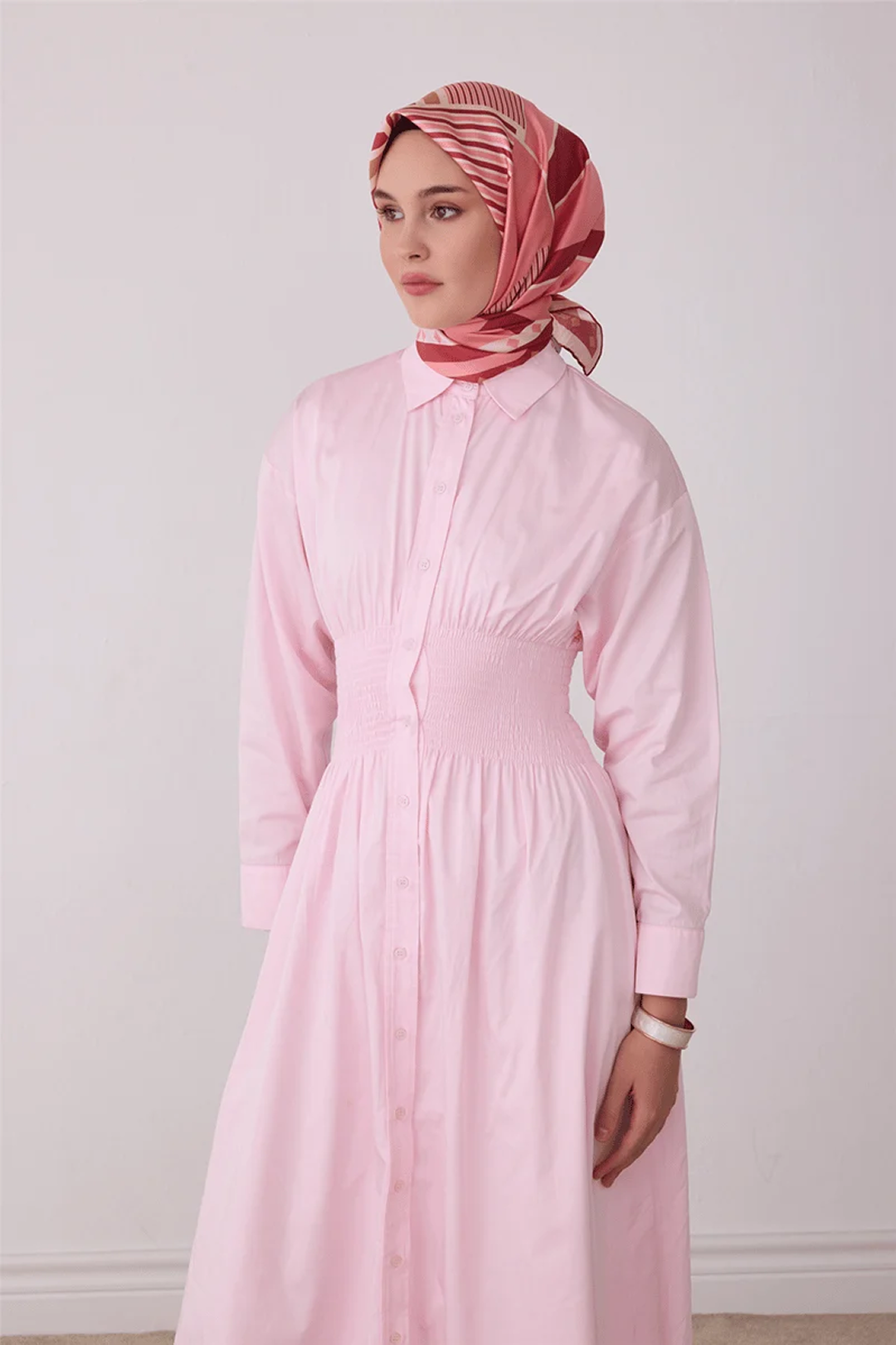 Belli Saf İpek Twill Eşarp 26k4401 Gül Kurusu