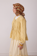 Belli Saf İpek Twill Eşarp 26k4402 Acı Kahve
