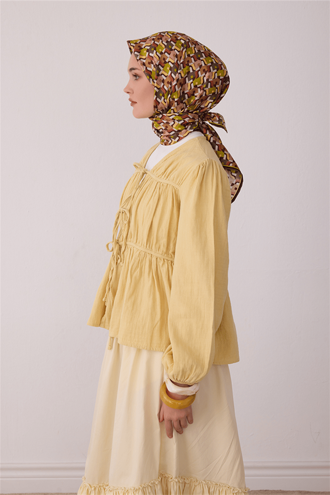Belli Saf İpek Twill Eşarp 26k4402 Camel