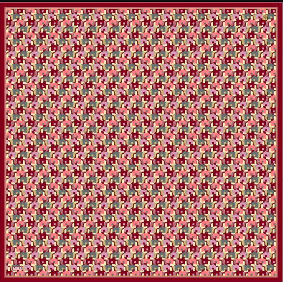 Belli Saf İpek Twill Eşarp 26k4402 Kırmızı