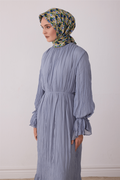 Belli Saf İpek Twill Eşarp 26k4402 Lacivert