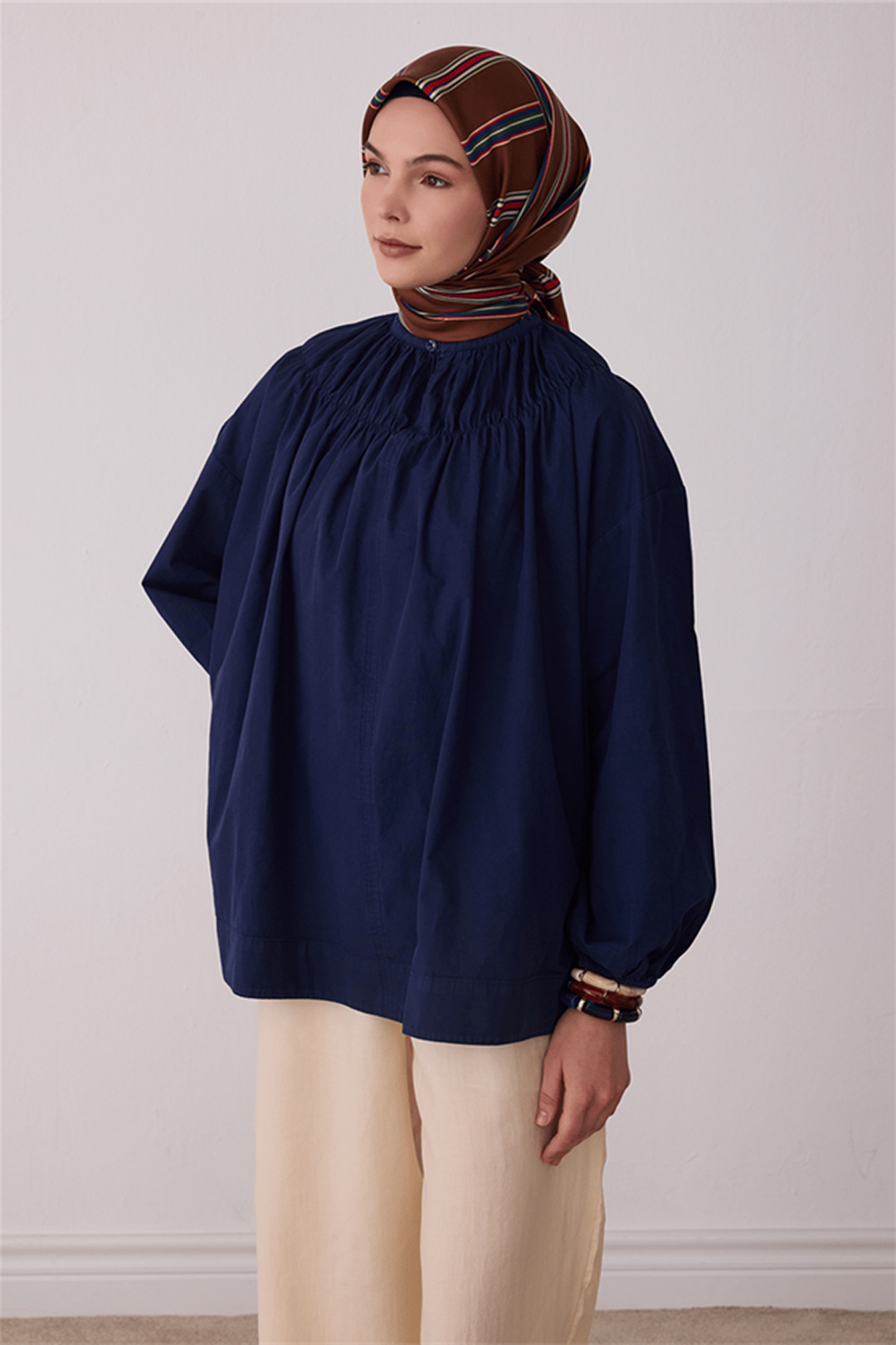 Belli Saf İpek Twill Eşarp 26k4405 Camel