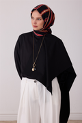 Belli Saf İpek Twill Eşarp 26k4405 Siyah