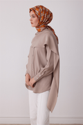 Belli Saf İpek Twill Eşarp 26k4406 Kiremit