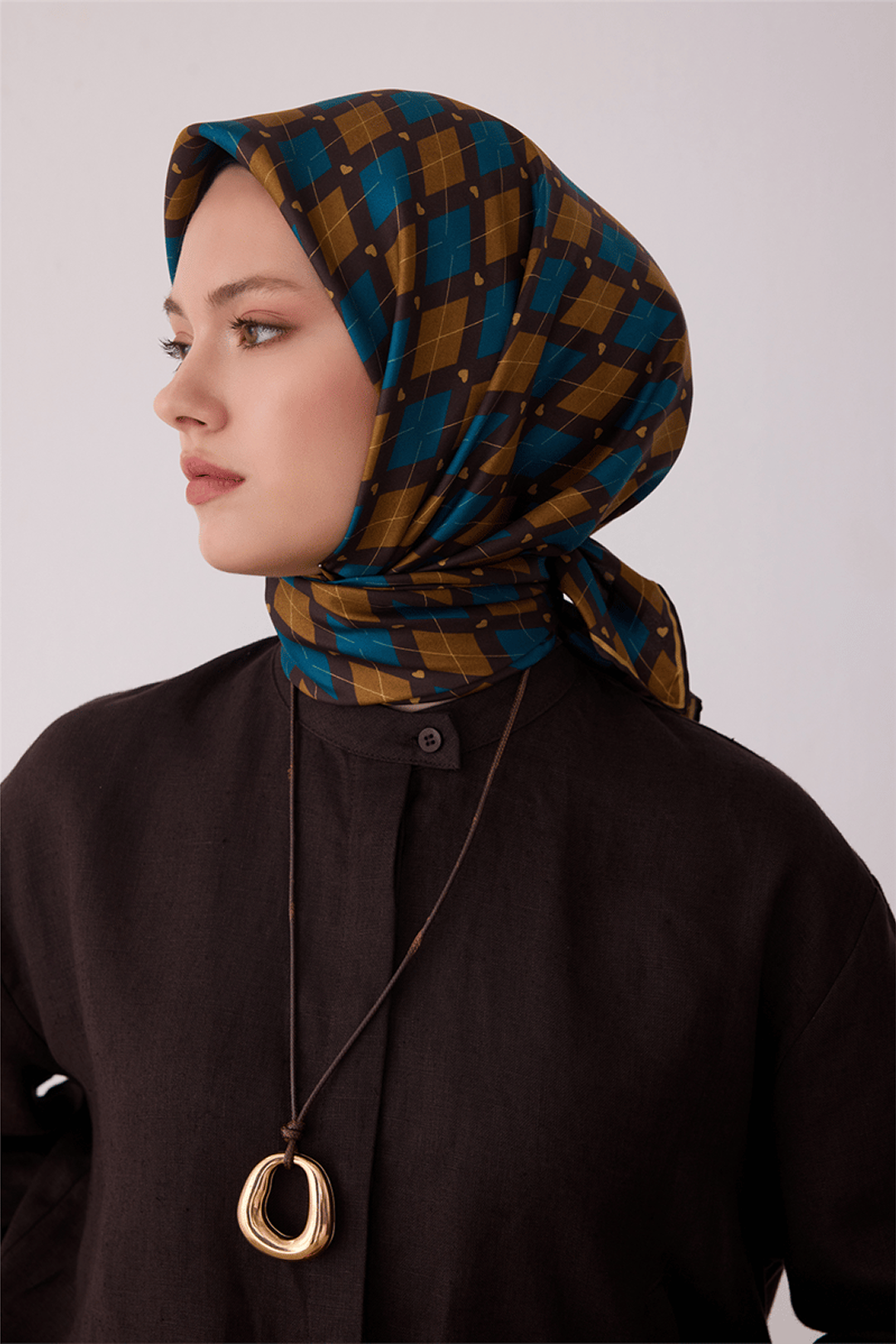 Belli Saf İpek Twill Eşarp 26k4408 Camel