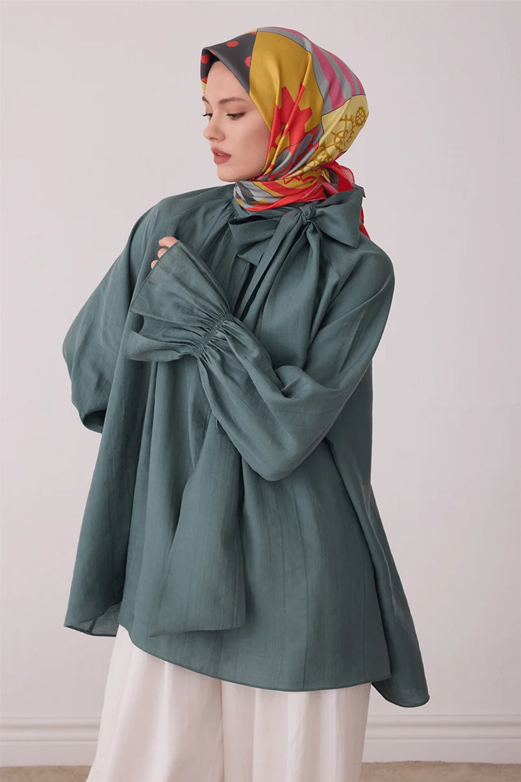 Belli Saf İpek Twill Eşarp 26k4409 Pembe
