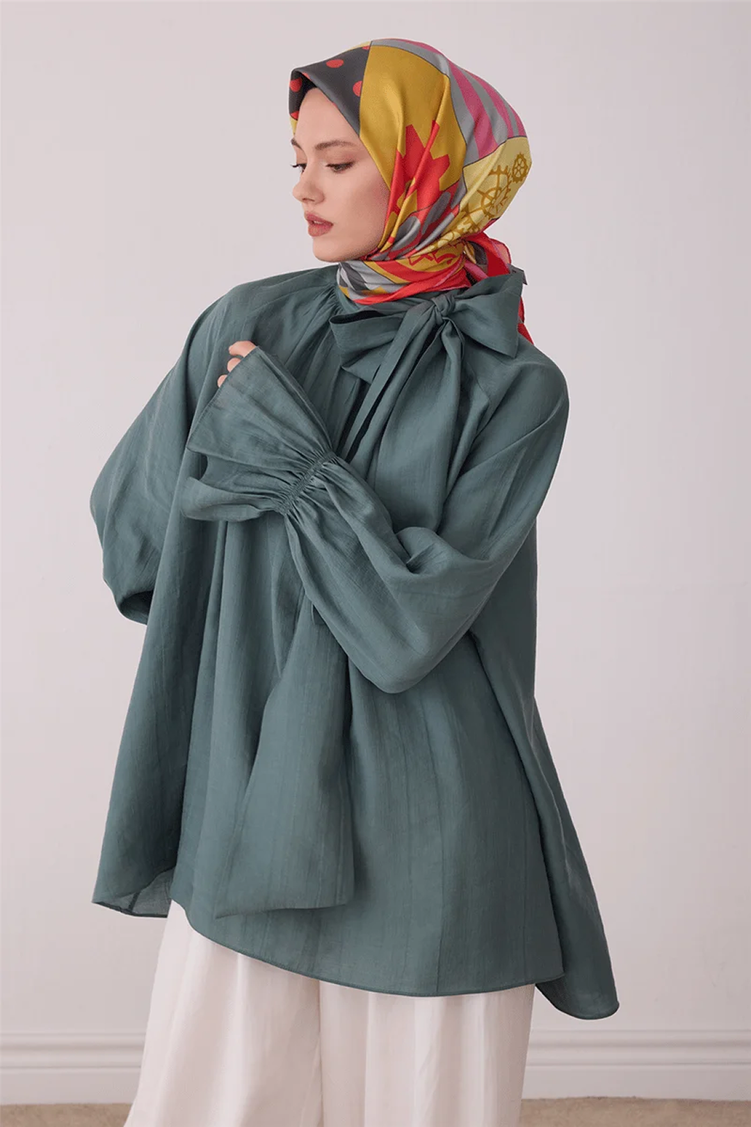 Belli Saf İpek Twill Eşarp 26k4409 Pembe