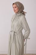 Belli Saf İpek Twill Eşarp 26k4418 Bej