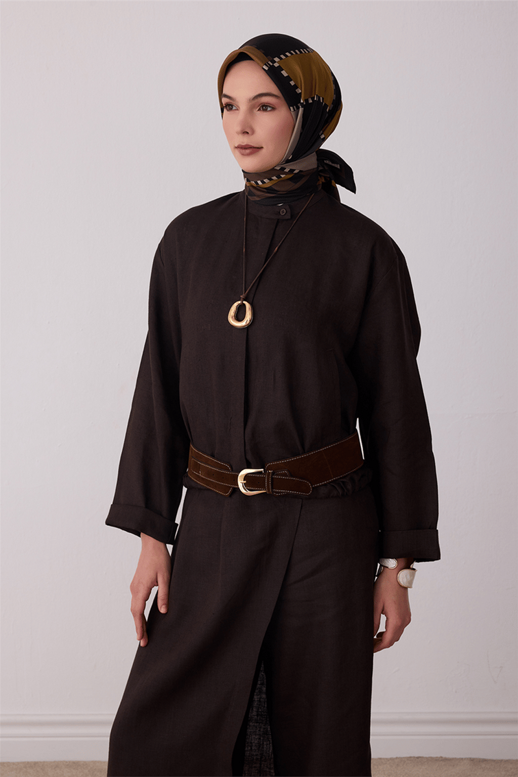 Belli Saf İpek Twill Eşarp 26k4419 Siyah