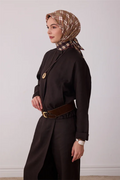 Belli Saf İpek Twill Eşarp 26k4421 Camel