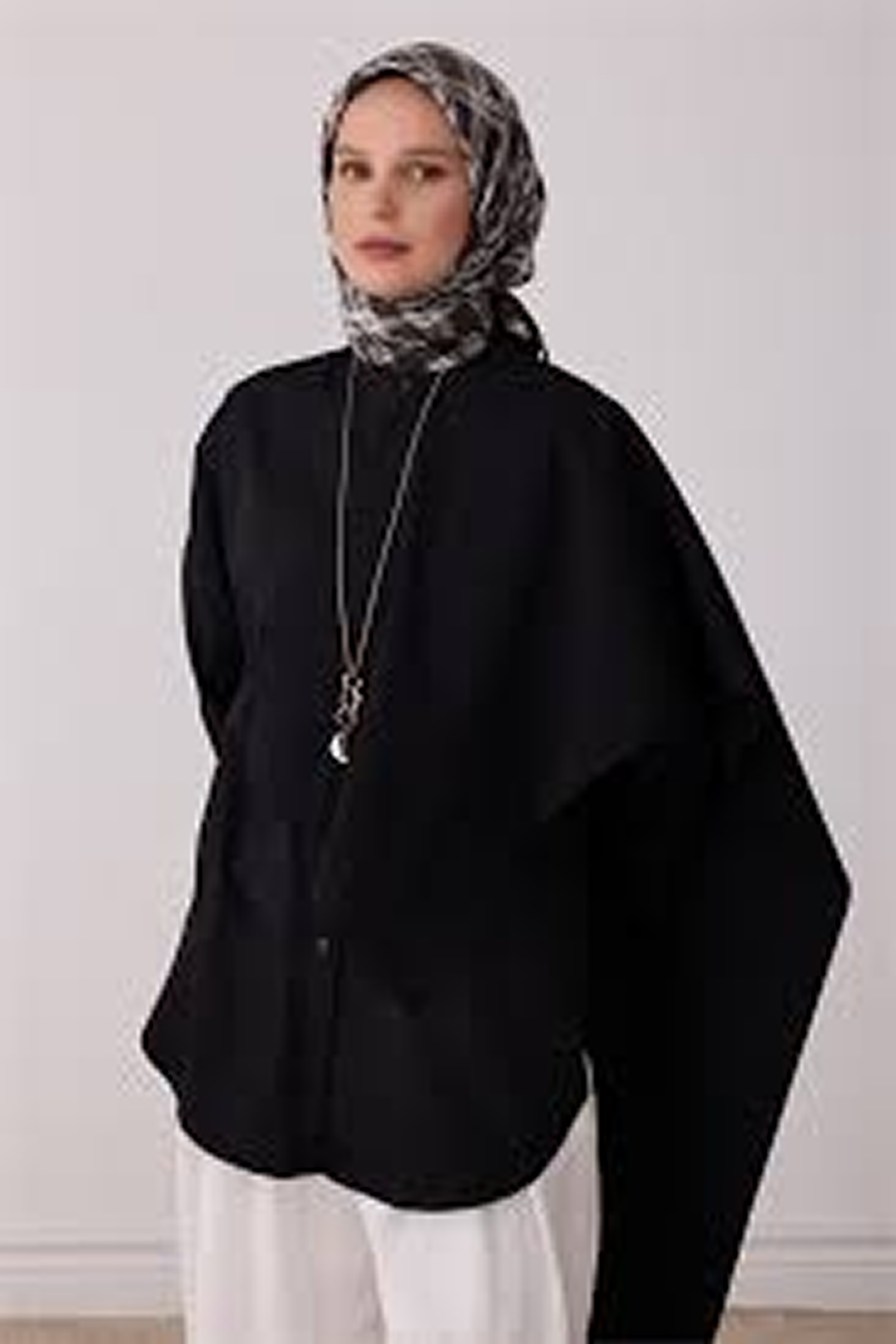 Belli Saf İpek Twill Eşarp 26k4421 Siyah