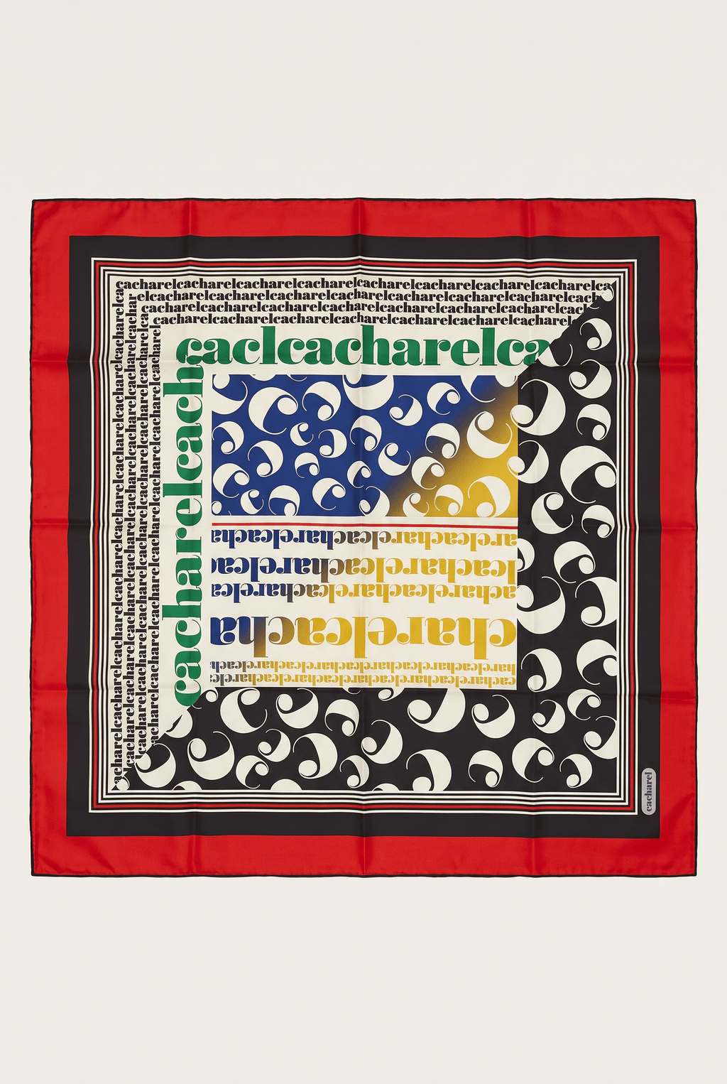 Cacharel 24kış İpek Eşarp-3 Kırmızı