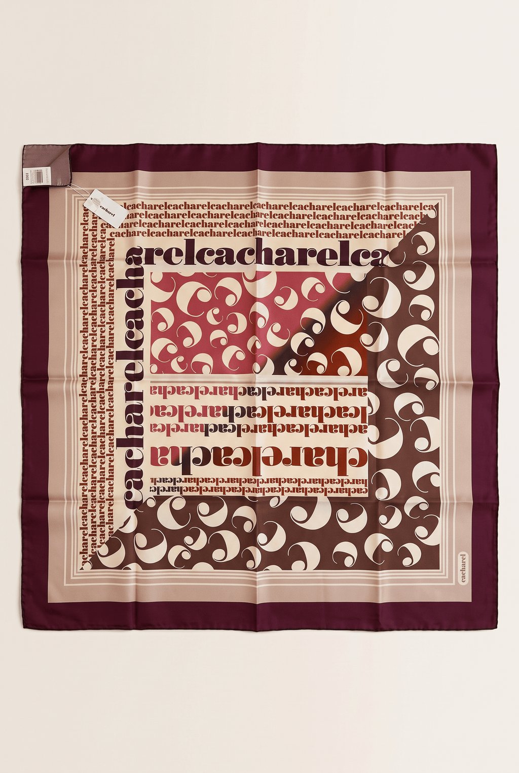 Cacharel 24kış İpek Eşarp-3 Mürdüm