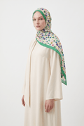 Emproyal 24 Winter Patterned Shawl - 1 Pine Green