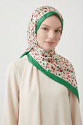 Emproyal 24 Winter Patterned Shawl-1 Fluorescent Green