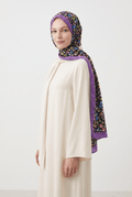 Emproyal 24 Kış  Desenli Şal-1 Lavanta