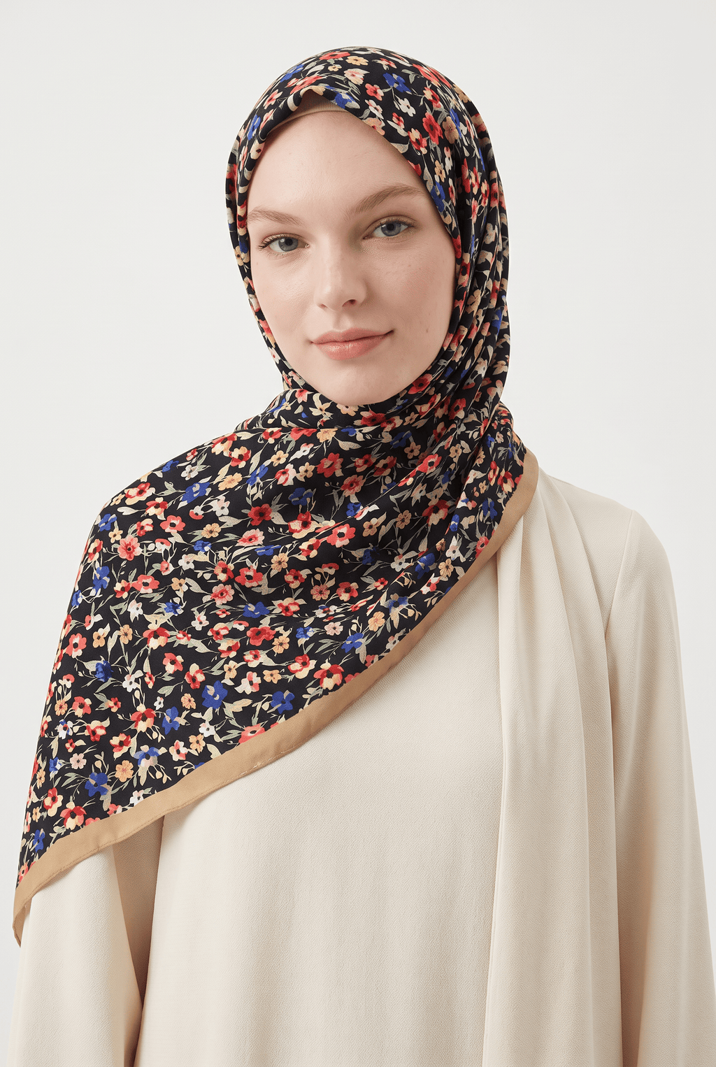 Emproyal 24 Winter Patterned Shawl - 1 Olive Green