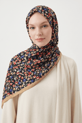 Emproyal 24 Winter Patterned Shawl - 1 Olive Green