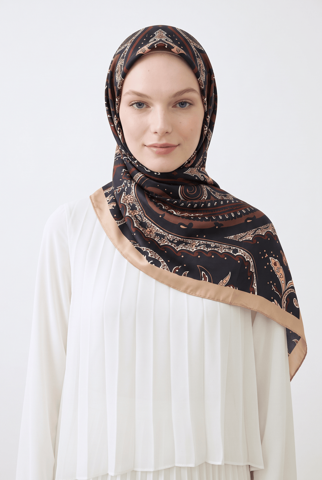 Emproyal 24 Winter Patterned Shawl - 11 Camel