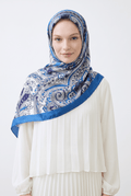 Emproyal 24 Winter Patterned Shawl - 11 Midnight Blue