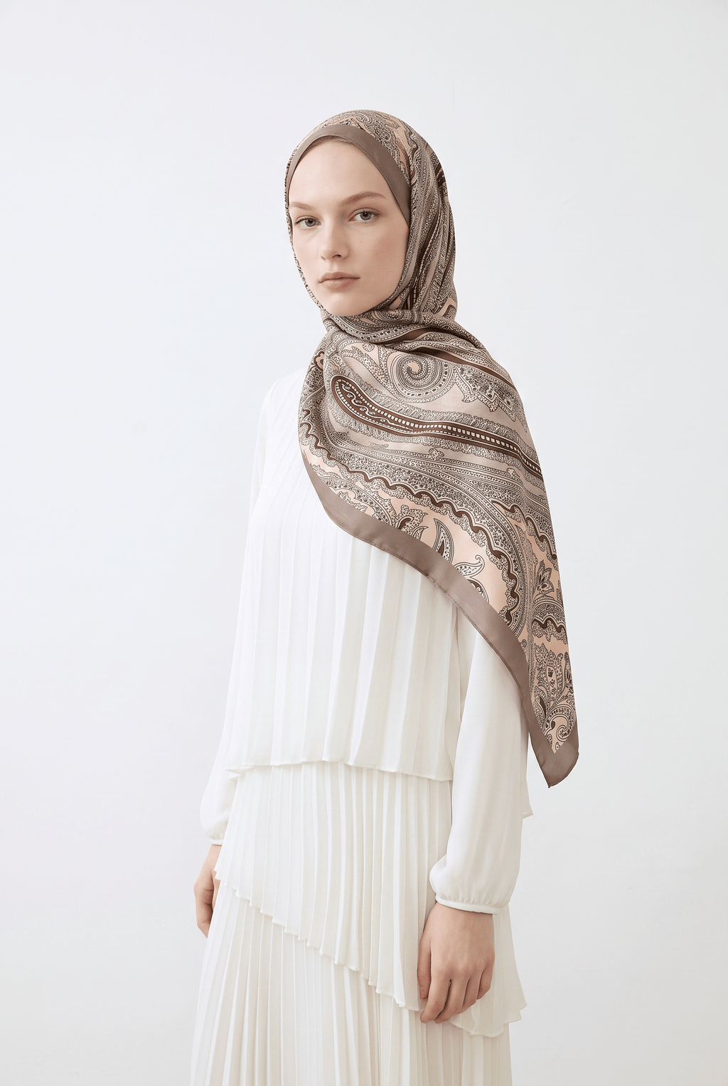 Emproyal 24 Winter Patterned Shawl - 11 Skin Tone