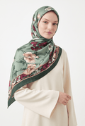Emproyal 24 Winter Patterned Shawl - 3 Dark Khaki