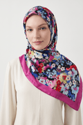Emproyal 24 Winter Patterned Shawl - 4 Fuchsia