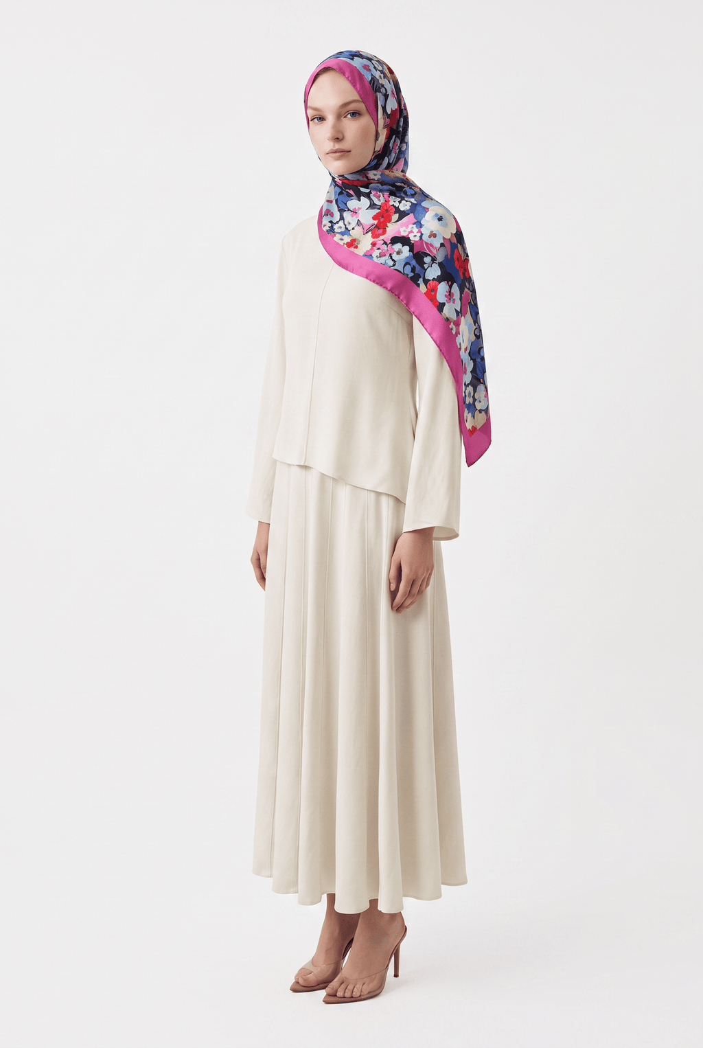 Emproyal 24 Winter Patterned Shawl - 4 Fuchsia