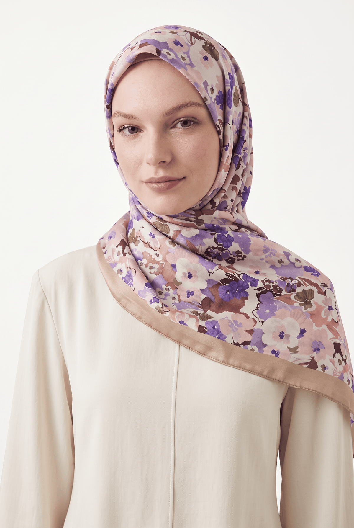 Emproyal 24 Winter Patterned Shawl - 4 Stone Color