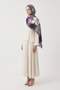 Emproyal 24 Winter Patterned Shawl - 5 Smoke