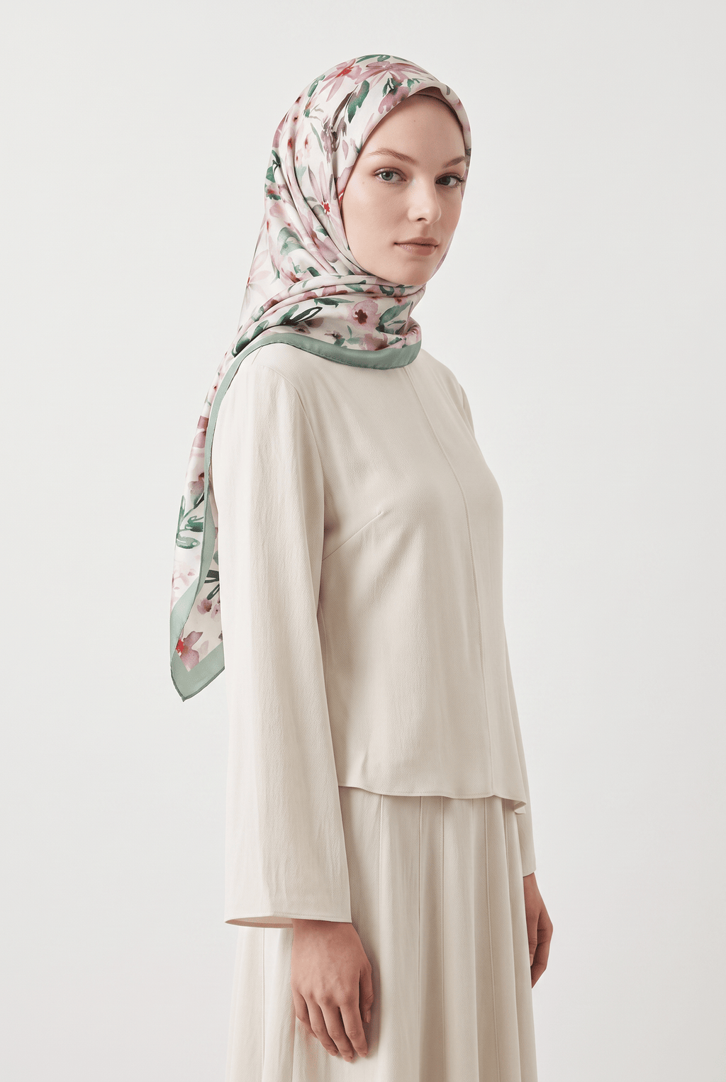 Emproyal 24 Kış  Desenli Şal-6 Mint