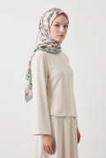 Emproyal 24 Kış  Desenli Şal-6 Mint