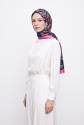 Emproyal 24 Winter Patterned Shawl - 7 Fuchsia