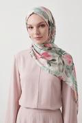 Emproyal 24 Kış  Desenli Şal-8 Mint