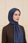 Emproyal 25y Koza Şal Lacivert