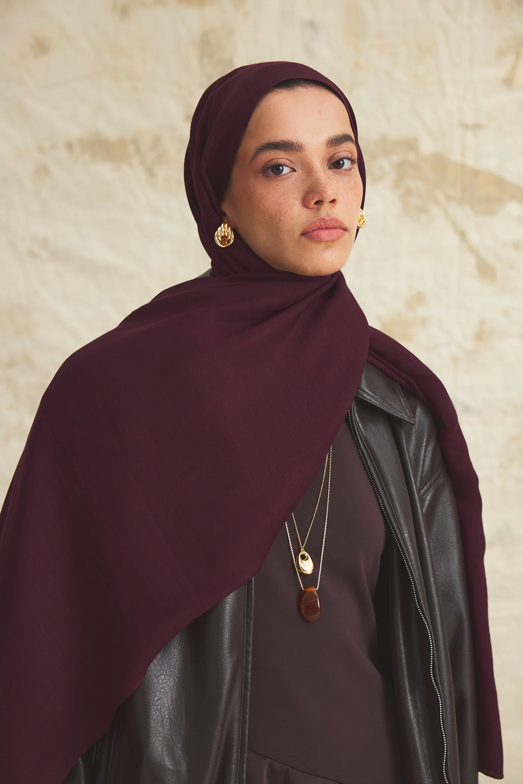Emproyal 26 Kış Ative Naia Şal Bordo