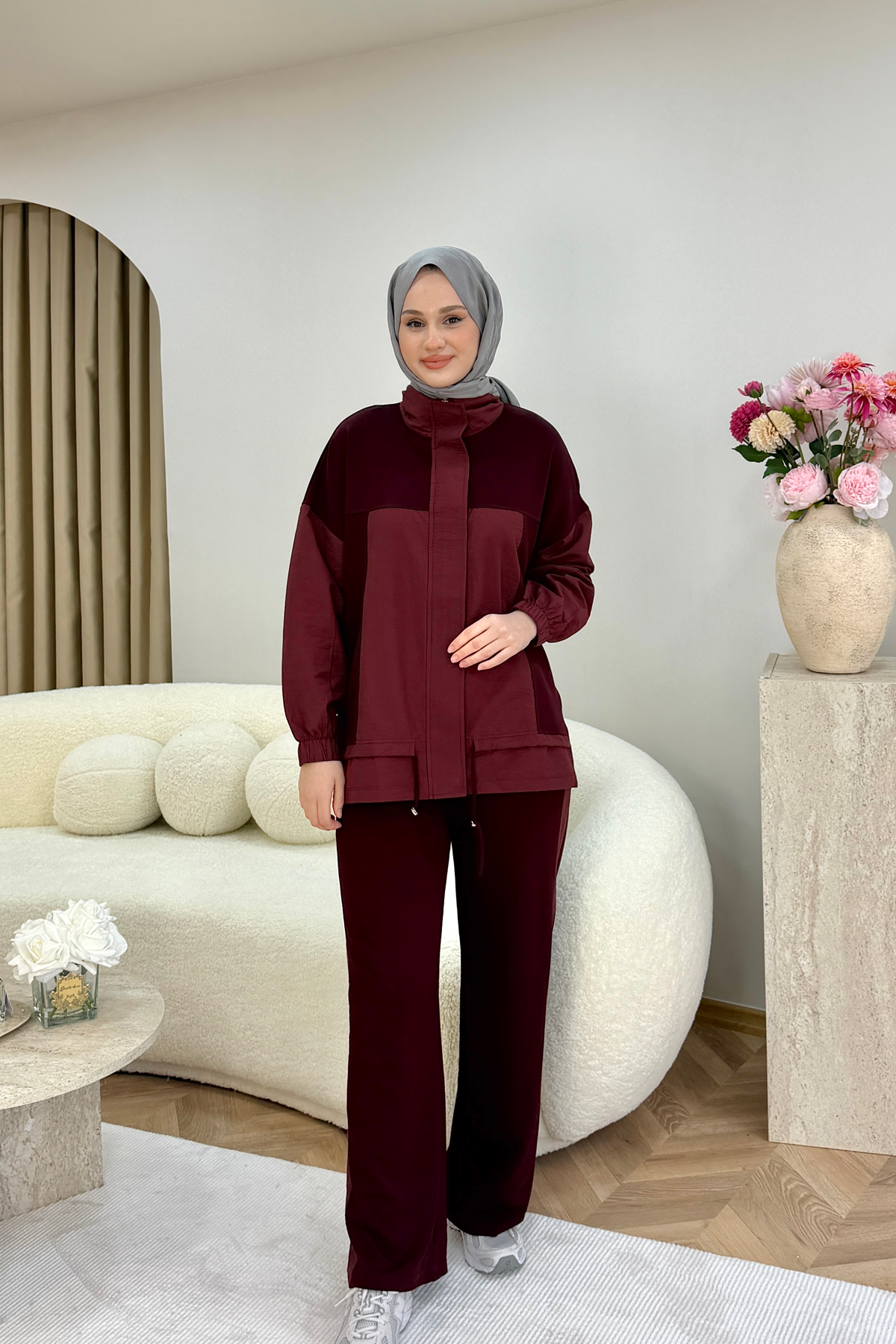 Fiona İkili Takım Bordo
