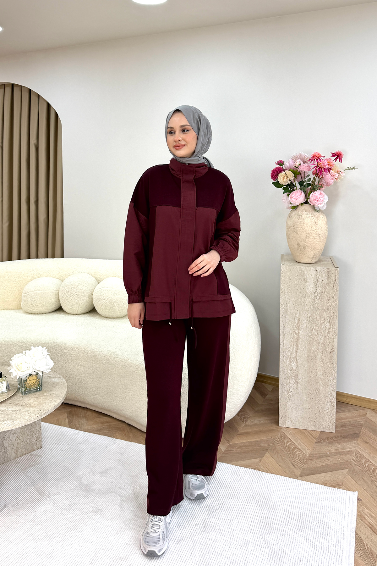 Fiona İkili Takım Bordo