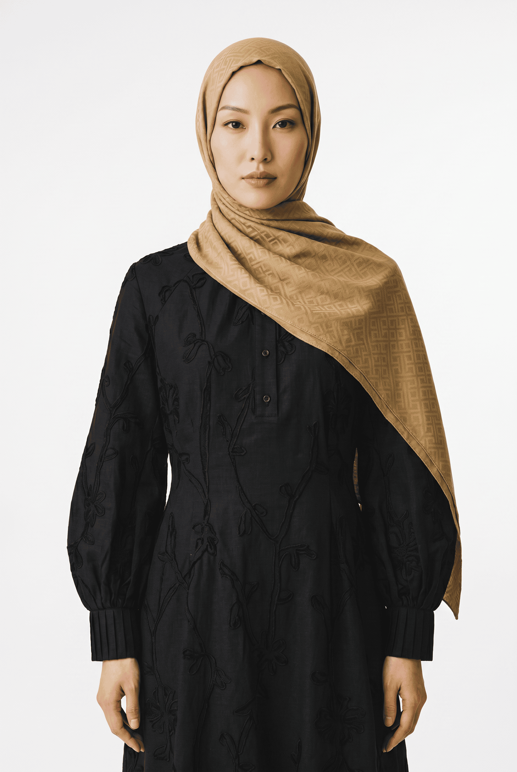 Harem 25y Alçin Jakarlı Şal Camel