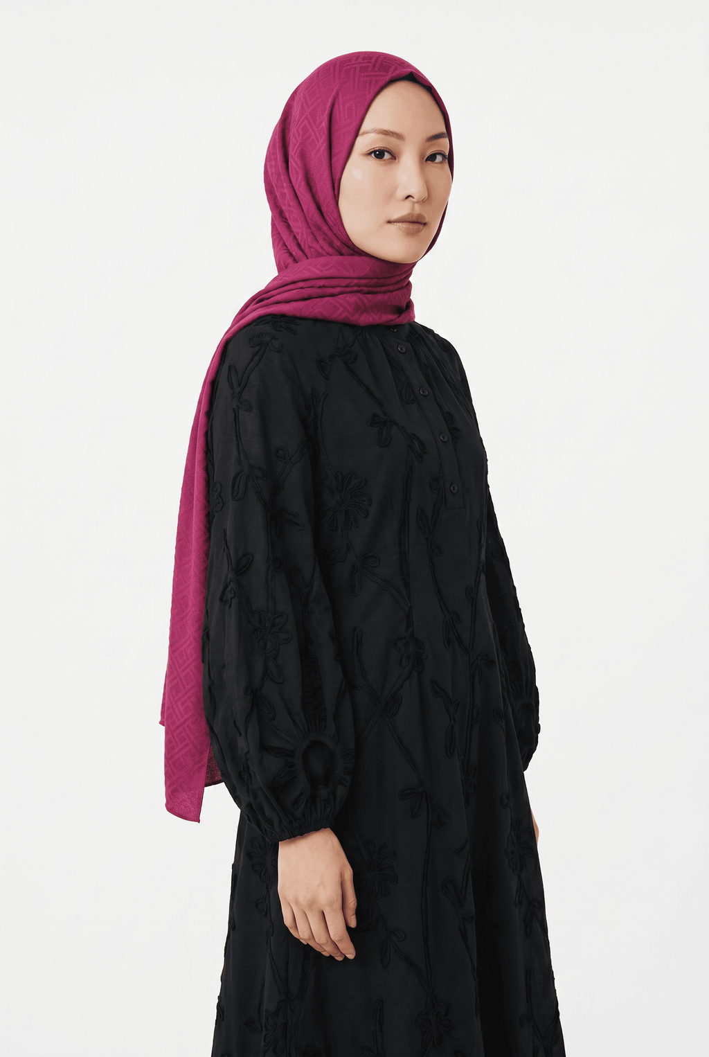Harem 25y Alçin Jakarlı Şal Fuşya