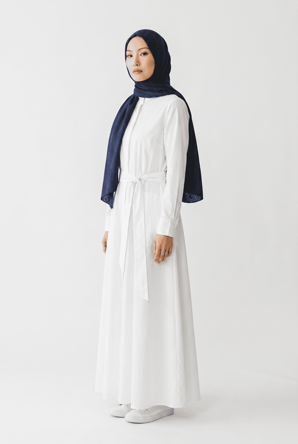 Harem 25y Alçin Jacquard Shawl Navy Blue