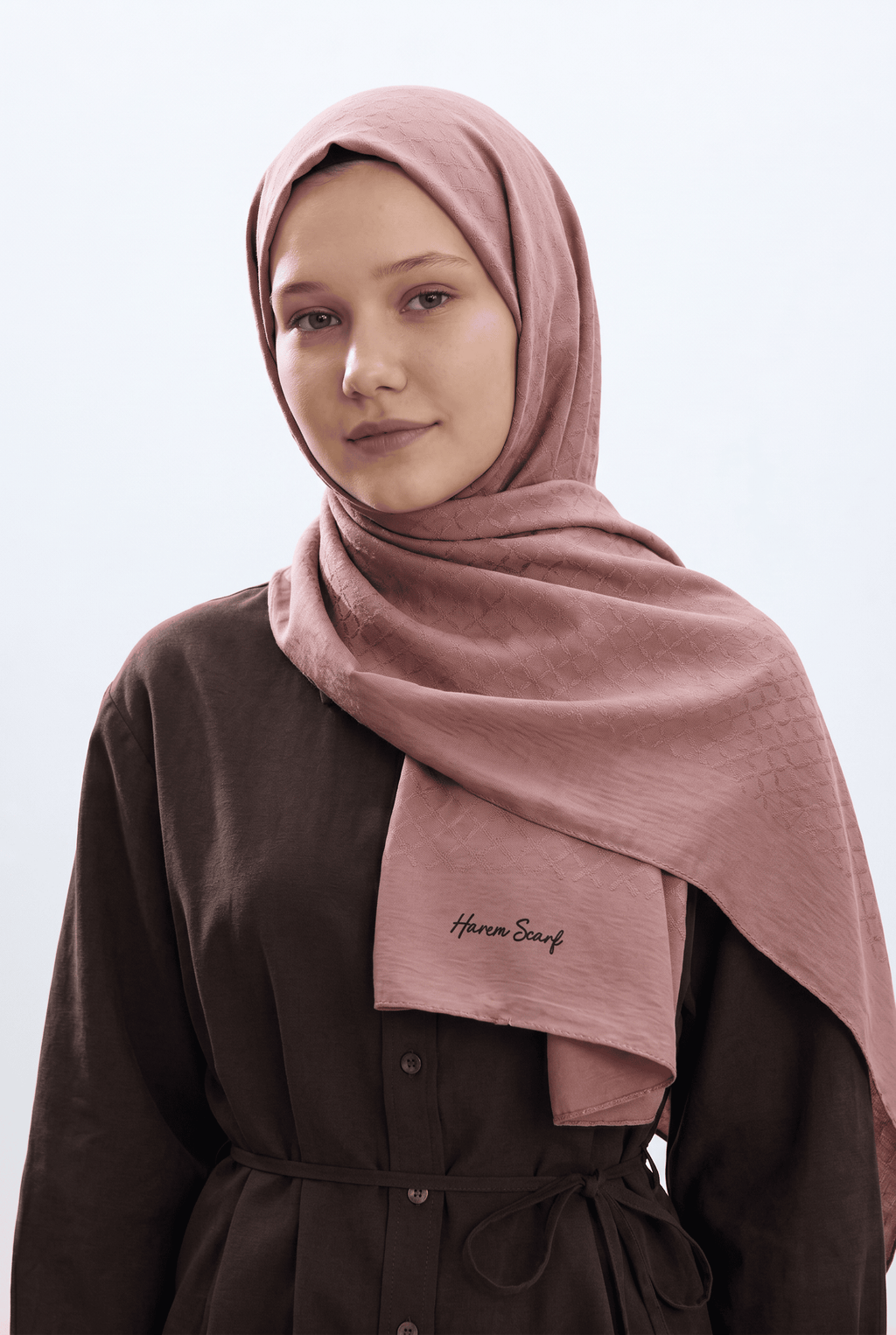 Harem 25y Azra Jakar Şal Açık Pudra