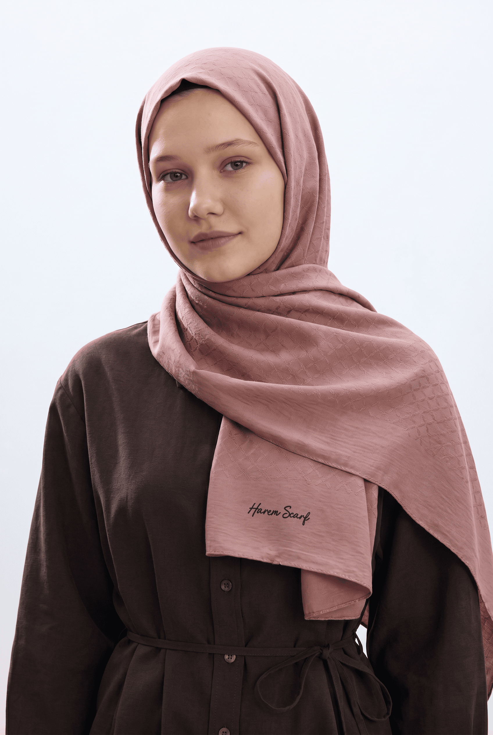 Harem 25y Azra Jakar Şal Açık Pudra