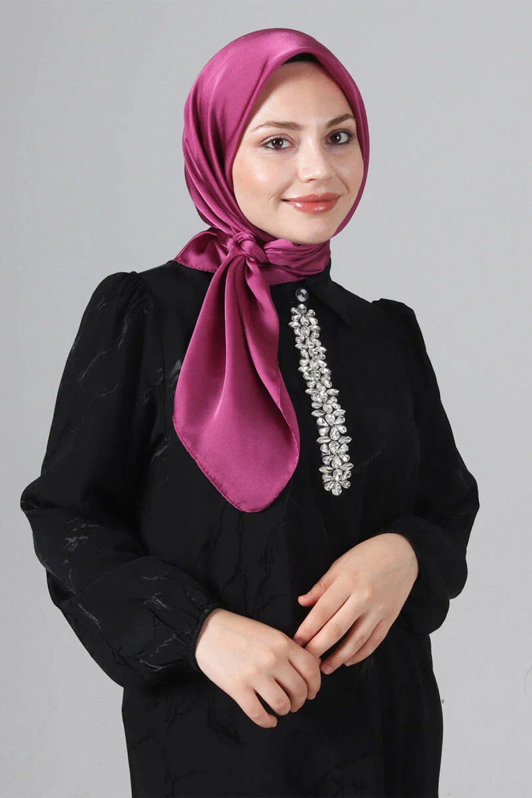 Harem 25y Como Eşarp Açık Fuşya